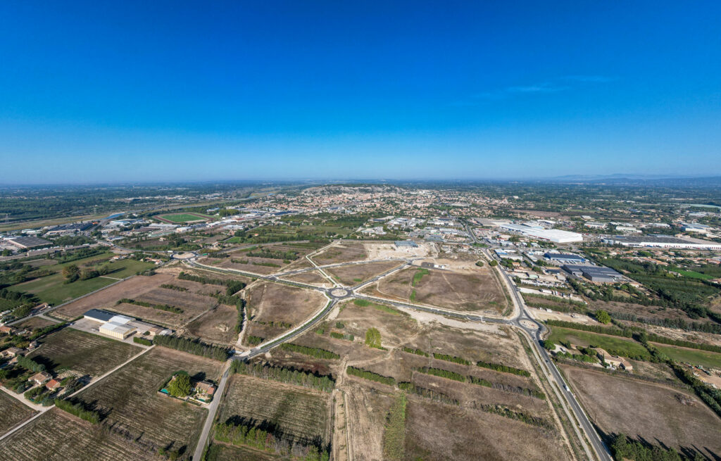 Vue drone de la ZAC des Hauts Banquets de Cavaillon - Agrandir l'image, fenêtre modale